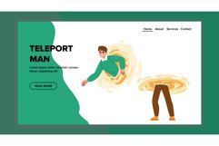 teleport man vector Product Image 1