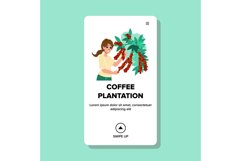 coffee plantation vector Product Image 1