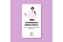 seminar conference speak public vector Product Image 1