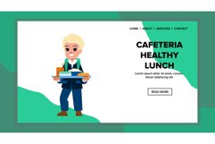 meal cafeteria healthy lunch vector Product Image 1