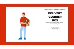 cargo delivery courier box vector Product Image 1