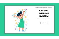 protection kid girl immune system vector Product Image 1