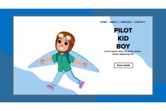 play pilot kid boy vector Product Image 1