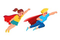 kid flying vector Product Image 1