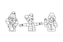 kid knit cloth vector Product Image 1