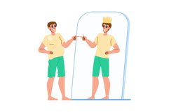 narcissism male vector Product Image 1