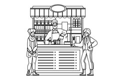 street kiosk vector Product Image 1
