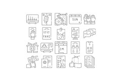Voting And Elections Collection Icons Set Vector Product Image 1