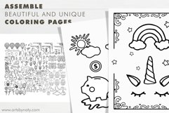 SVG clipart bundle for KDP coloring books. Product Image 4