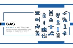 gas service energy power fuel landing header vector Product Image 1