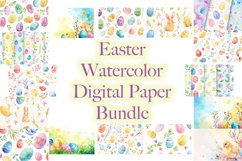 Easter Watercolor Backdrop Bundle Product Image 1