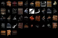750 MUSIC INSTRUMENTS TRANSPARENT PNG, PHOTOSHOP OVERLAYS Product Image 13