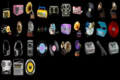 750 MUSIC INSTRUMENTS TRANSPARENT PNG, PHOTOSHOP OVERLAYS Product Image 12