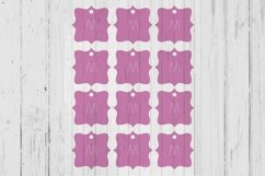 Ornate square ring display card template svg dxf png ai file Product Image 1