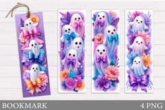 Ghost Bookmark Design. Halloween Bookmark Printable Product Image 1