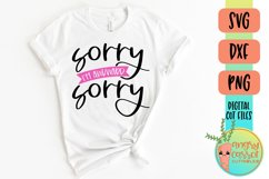 Funny Shirt SVG DXF PNG, Sorry I&#039;m Awkward Sorry SVG Product Image 1
