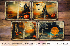 Junk Journal Pages - halloween pumpkin jack o'lantern Product Image 1