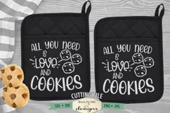 All You Need Is Love and Cookies SVG | Baking SVG Product Image 1