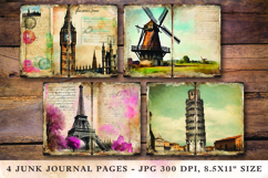 Junk Journal Pages - europe landmark Product Image 1