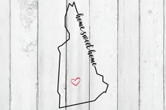 New Hampshire Home Sweet Home SVG | State Pride SVG Product Image 2