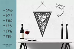 Forever Bunting Design - SVG EPS DXF PNG PDF JPG Cut File Product Image 3