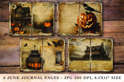 Junk Journal Pages - halloween pumpkin jack o'lantern Product Image 1