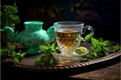Cozy herbal tea moment with fresh mint Product Image 1