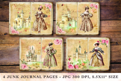 Junk Journal Pages - victorian woman Product Image 1