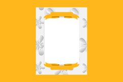 3d Flower Frame Photo Template Design Product Image 1