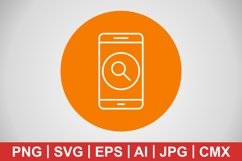 Vector Search Mobile Application Icon Product Image 1