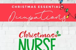 Christmas Nurse svg - Nurse Christmas Crew svg for crafters Product Image 6