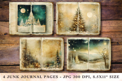 Junk Journal Pages - vintage christmas tree Product Image 1