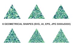 6 Mosaic Pattern Triangles Product Image 1