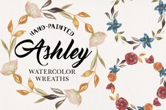 Ashley Floral Watercolors Flowers Arrangements Wreaths Product Image 1
