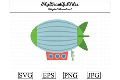 dirigible SVG - Cute dirigible SVG, EPS, PNG and JPG Product Image 1