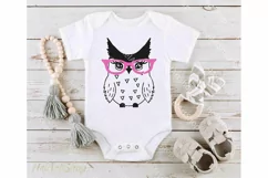 Woodland Owl SVG, Owl with Glasses SVG Product Image 2