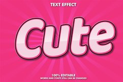 3D Editable Text Effect - Cute Style Product Image 1