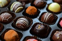 Gourmet chocolate assortment in box Product Image 1