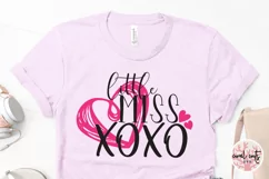 Little Miss XOXO - Love & Valentine SVG EPS DXF PNG Product Image 3