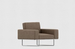 Isometric Arm Chair 3D isolated render Product Image 1