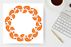 Cozy autumn leaves rim|Cute fall foliage wreath Product Image 4