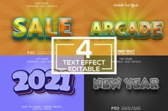 4 Text Effects editable words and fonts can be replaced Product Image 1