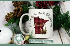 Minnesota Plaid Christmas State Sublimation Product Image 1