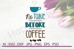 Coffee SVG, DXF File, Cuttable File Product Image 1