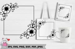 Floral Wreaths SVG, Floral Monograms SVG Product Image 2