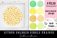 Leopard And Shimmery Circle Sublimation Frames Product Image 1