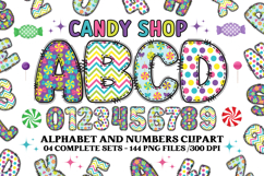 CANDY SHOP Alphabet Bundle PNG Kids Classroom Sublimation Product Image 1