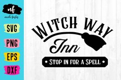 Witch Way Inn Halloween SVG Cut File Product Image 1