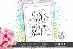 It is well with my soul SVG DXF PNG EPS Product Image 5