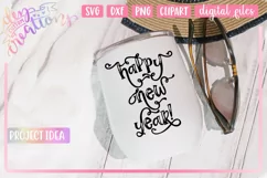 Happy New Year - SVG Craft File Product Image 2